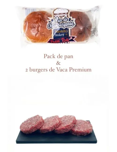 PACK BURGUER MADURADA Y PAN...