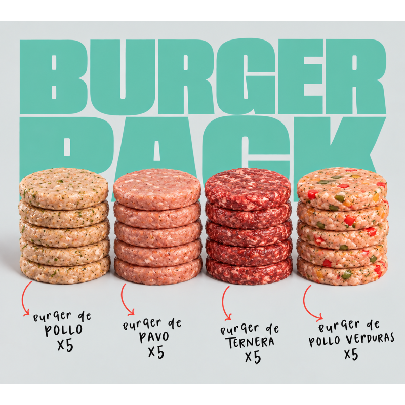 Pack de 20 Hamburguesas Fitness | Pack Burgers JosemaBeast