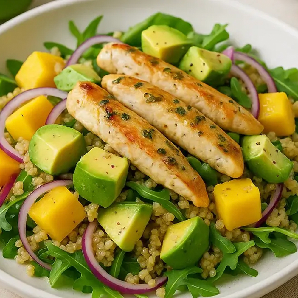 2 recetas saludables con tiras de pollo a la lima y albahaca.